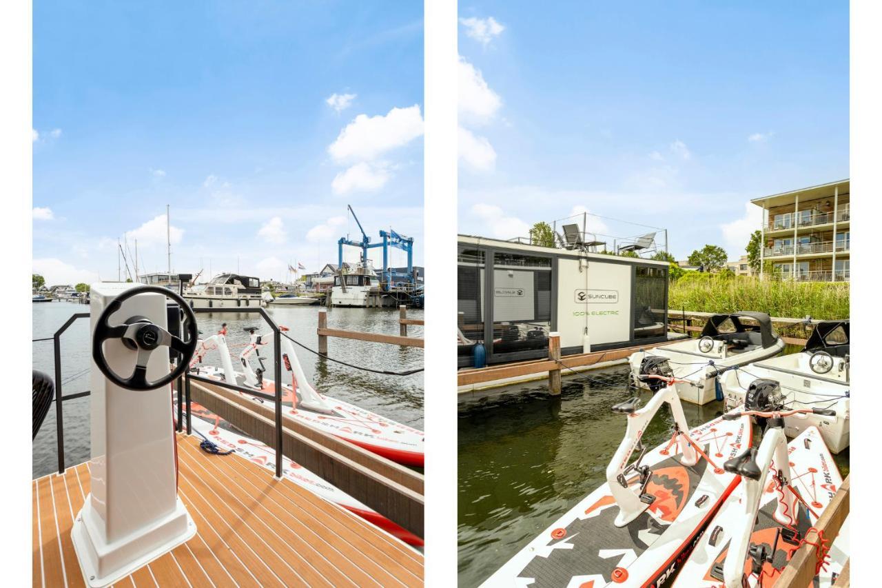 Cosy Tiny Houseboats Near Beach And Restaurants By Weltevreden Experience Zeewolde Bagian luar foto